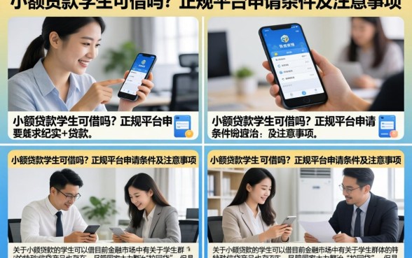 小额贷款学生可借吗？正规平台申请条件及注意事项
