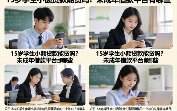 15岁学生小额贷款能贷吗？未成年借款平台有哪些