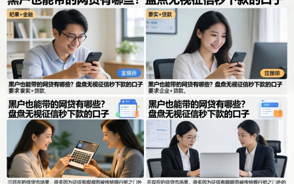 黑户也能带的网贷有哪些？盘点无视征信秒下款的口子