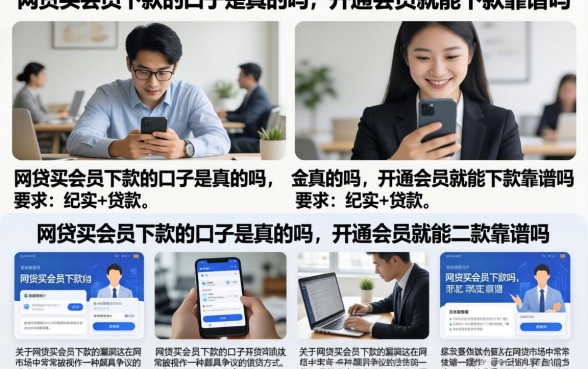 网贷买会员下款的口子是真的吗，开通会员就能下款靠谱吗