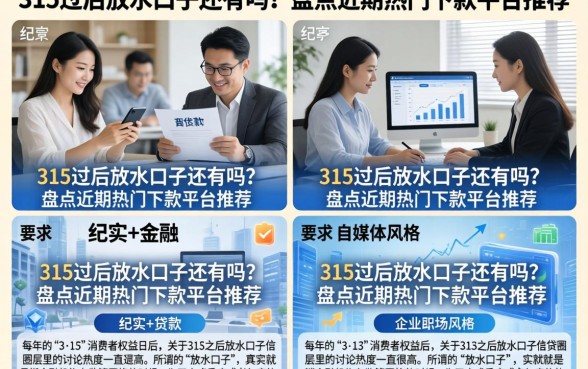 315过后放水口子还有吗？盘点近期热门下款平台推荐