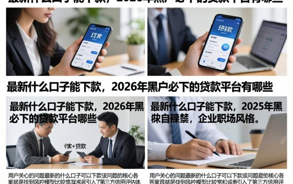 最新什么口子能下款，2026年黑户必下的贷款平台有哪些