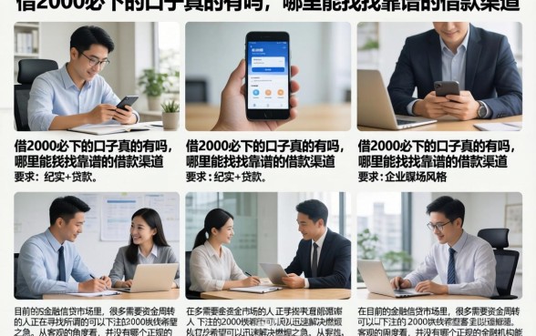 借2000必下的口子真的有吗，哪里能找到靠谱的借款渠道