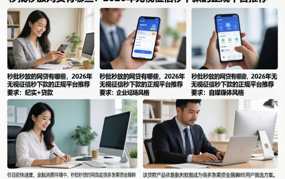 秒批秒放的网贷有哪些，2026年无视征信秒下款的正规平台推荐
