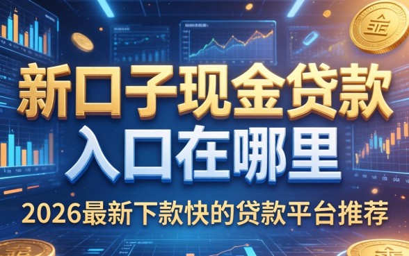 新口子现金贷款入口在哪里，2026最新下款快的贷款平台推荐