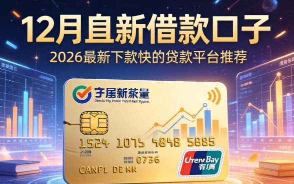 12月份新借款口子有哪些，2026最新下款快的贷款平台推荐