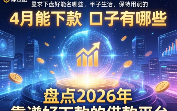盘点2026年靠谱好下款的借款平台