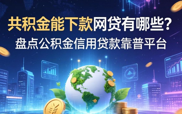 公积金能下款的网贷有哪些？盘点公积金信用贷款靠谱平台
