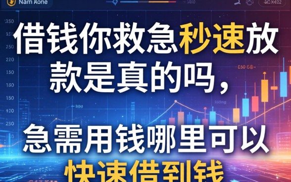 借钱你救急秒速放款是真的吗，急需用钱哪里可以快速借到钱