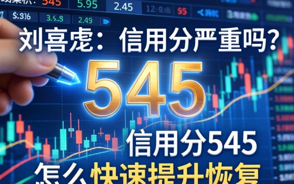 信用分545严重吗？信用分545怎么快速提升恢复