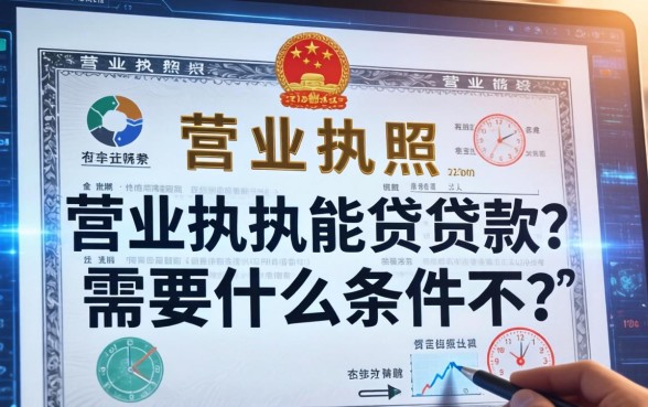 营业执照能贷款不？营业执照贷款需要什么条件
