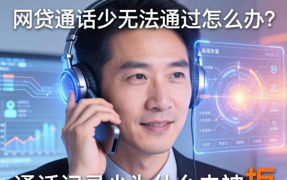网贷通话少无法通过怎么办？通话记录少为什么会被拒