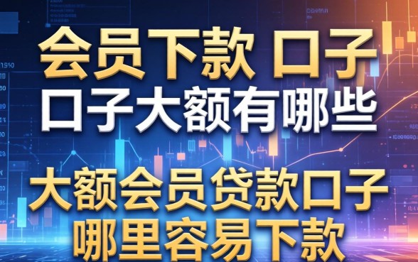 会员下款的口子大额有哪些，大额会员贷款口子哪里容易下款