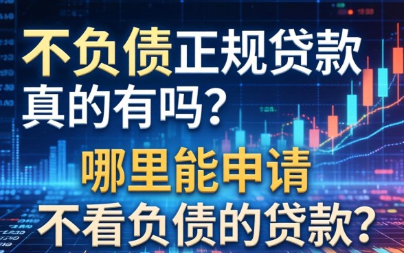 不看负债的正规贷款真的有吗？哪里能申请不看负债的贷款？