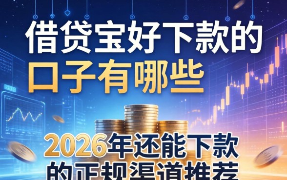 2026年还能下款的正规渠道推荐