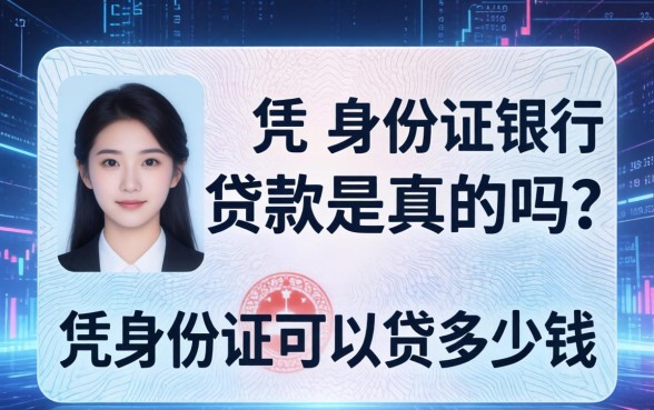 凭身份证银行贷款是真的吗
