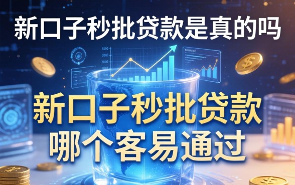新口子秒批贷款是真的吗，新口子秒批贷款哪个容易通过