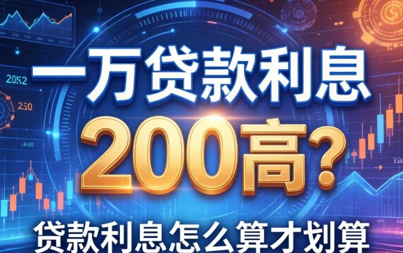 一万贷款利息200高吗?贷款利息怎么算才划算 一万贷款利息200高吗