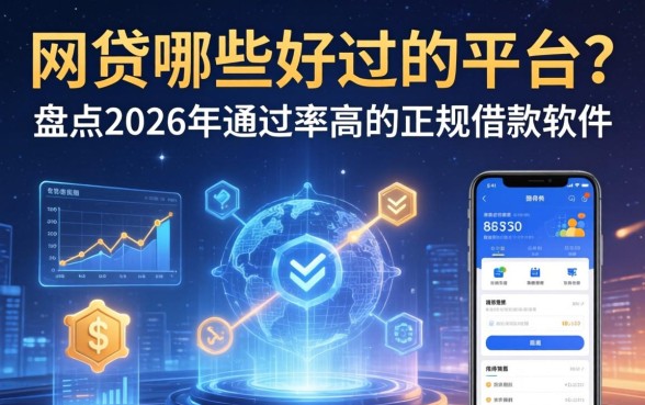 网贷哪些好过的平台？盘点2026年通过率高的正规借款软件