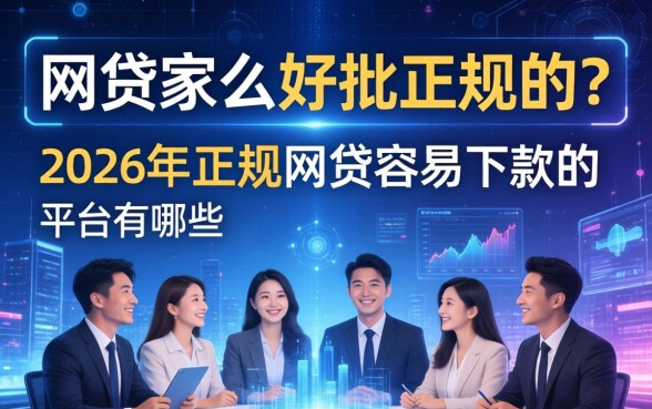 2026年正规网贷容易下款的平台有哪些