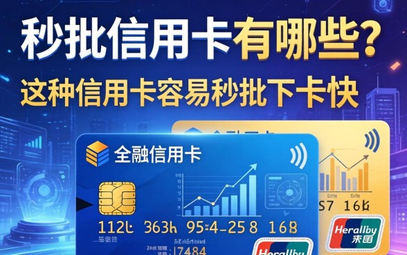 秒批信用卡有哪些?哪种信用卡容易秒批下卡快 哪种信用卡容易秒批下卡快