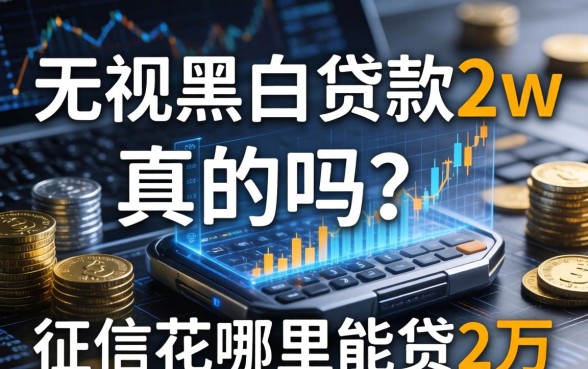 无视黑白贷款2w真的吗？征信花哪里能贷2万