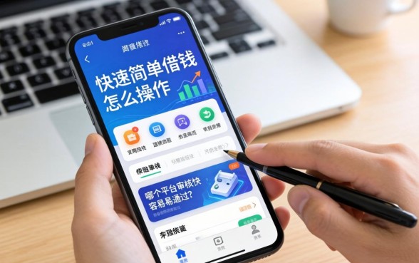 手机快速简单借钱怎么操作？哪个平台审核快容易通过？