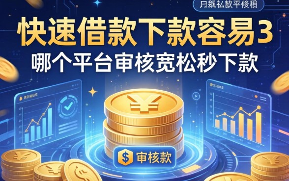 快速借款下款容易吗，哪个平台审核宽松秒下款