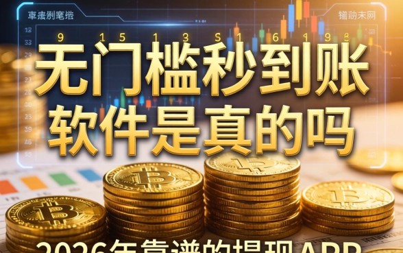 无门槛秒到账软件是真的吗，2026年靠谱的提现app有哪些