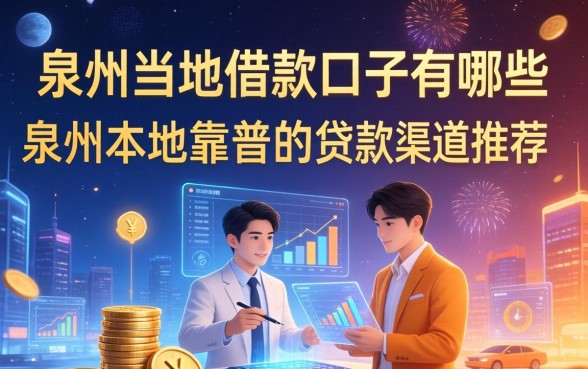 泉州当地借款口子有哪些，泉州本地靠谱的贷款渠道推荐