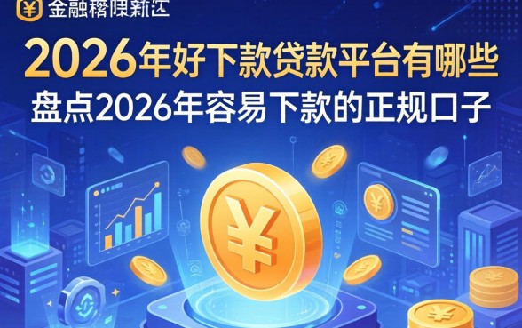 2026年好下款的贷款平台有哪些？盘点2026年容易下款的正规口子
