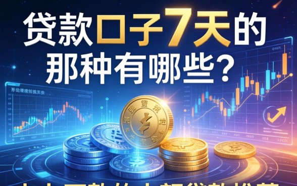 贷款口子7天的那种有哪些？七天下款的小额贷款推荐