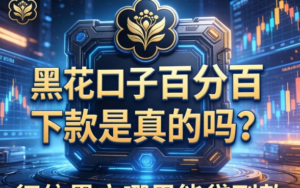 黑花口子百分百下款是真的吗?征信黑户哪里能贷到款 黑花口子百分百下款是真的吗