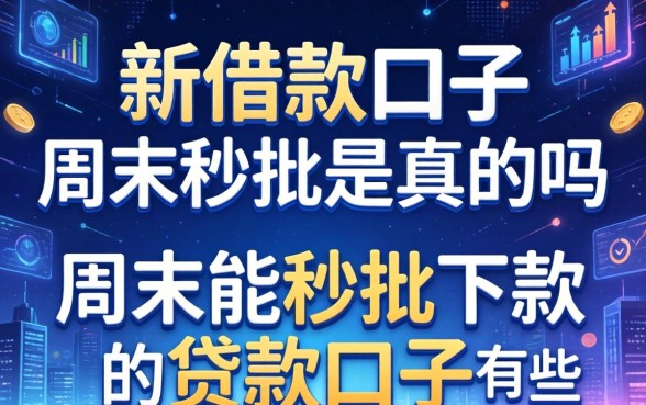 新借款口子周末秒批是真的吗，周末能秒批下款的贷款口子有哪些