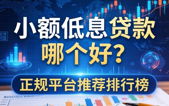 小额低息贷款哪个好?正规平台推荐排行榜 小额低息贷款哪个好