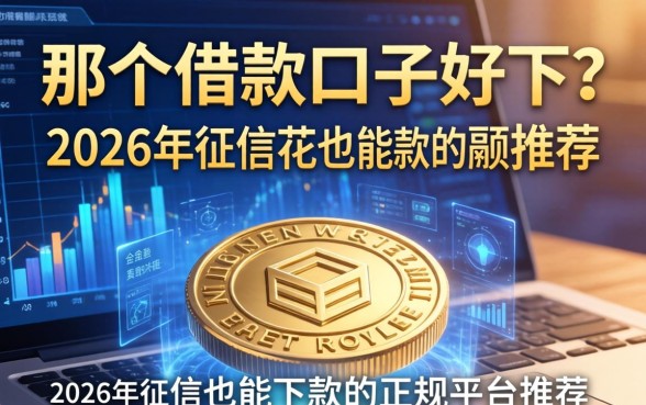 那个借款口子好下？2026年征信花也能下款的正规平台推荐