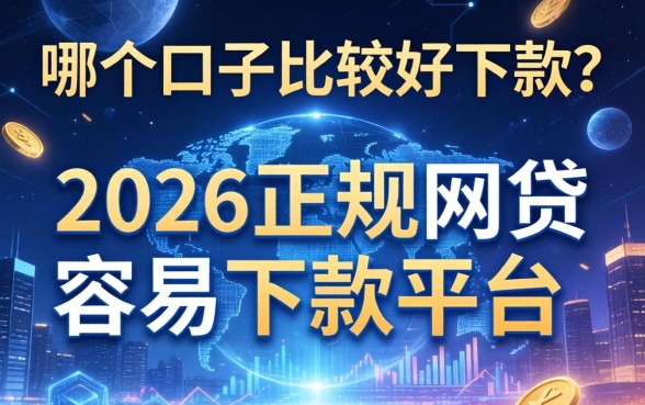 哪个口子比较好下款？2026正规网贷容易下款的平台推荐