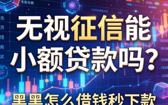 无视征信能小额贷款吗?黑户怎么借钱秒下款 无视征信能小额贷款吗