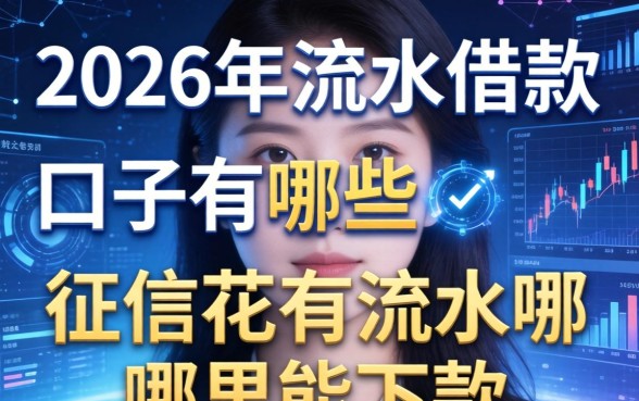 2026年流水借款口子有哪些，征信花有流水哪里能下款