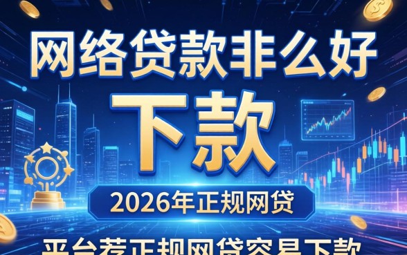 网络贷款哪家好下款，2026年正规网贷容易下款的平台推荐