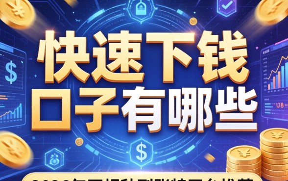 快速下钱的口子有哪些，2026年正规秒到账的平台推荐