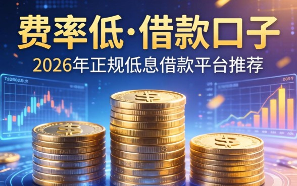 费率低的借款口子有哪些，2026年正规低息借款平台推荐