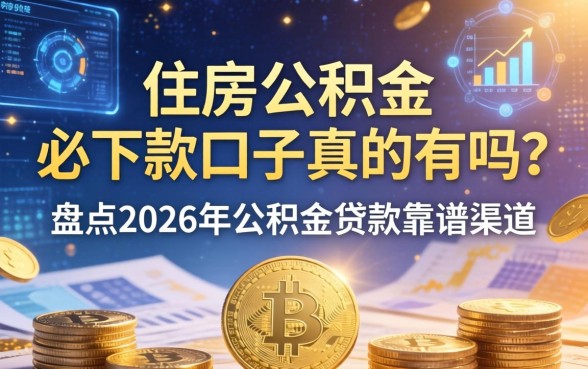 住房公积金必下款口子真的有吗？盘点2026年公积金贷款靠谱渠道
