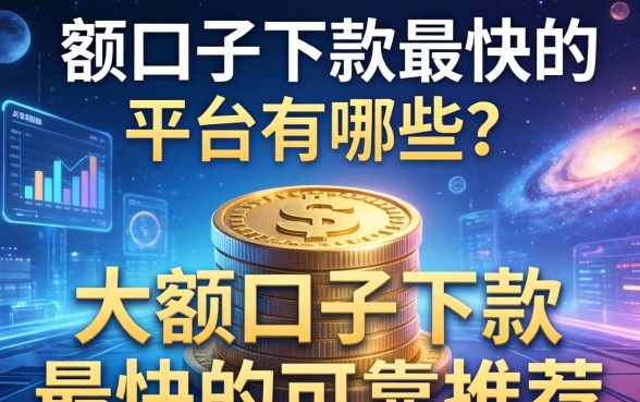 大额口子下款最快的平台有哪些？大额口子下款最快的可靠推荐