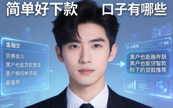 简单好下款的口子有哪些，2026年黑户也能秒下的贷款推荐