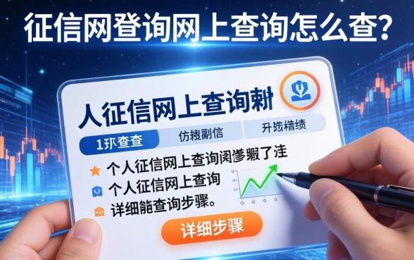 征信网查询网上查询怎么查？个人征信网上查询详细步骤