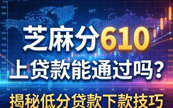 芝麻分610上贷款能通过吗？揭秘低分贷款下款技巧