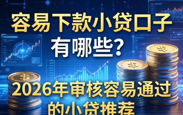 容易下款小贷口子有哪些？2026年审核容易通过的小贷推荐