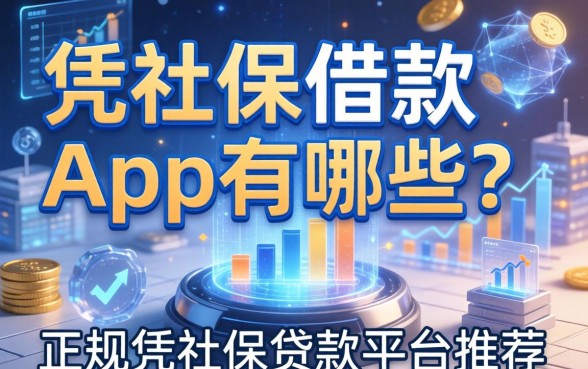凭社保借款的app有哪些？正规凭社保贷款平台推荐