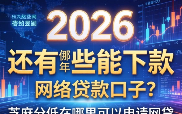 2026年还有哪些能下款的网络贷款口子